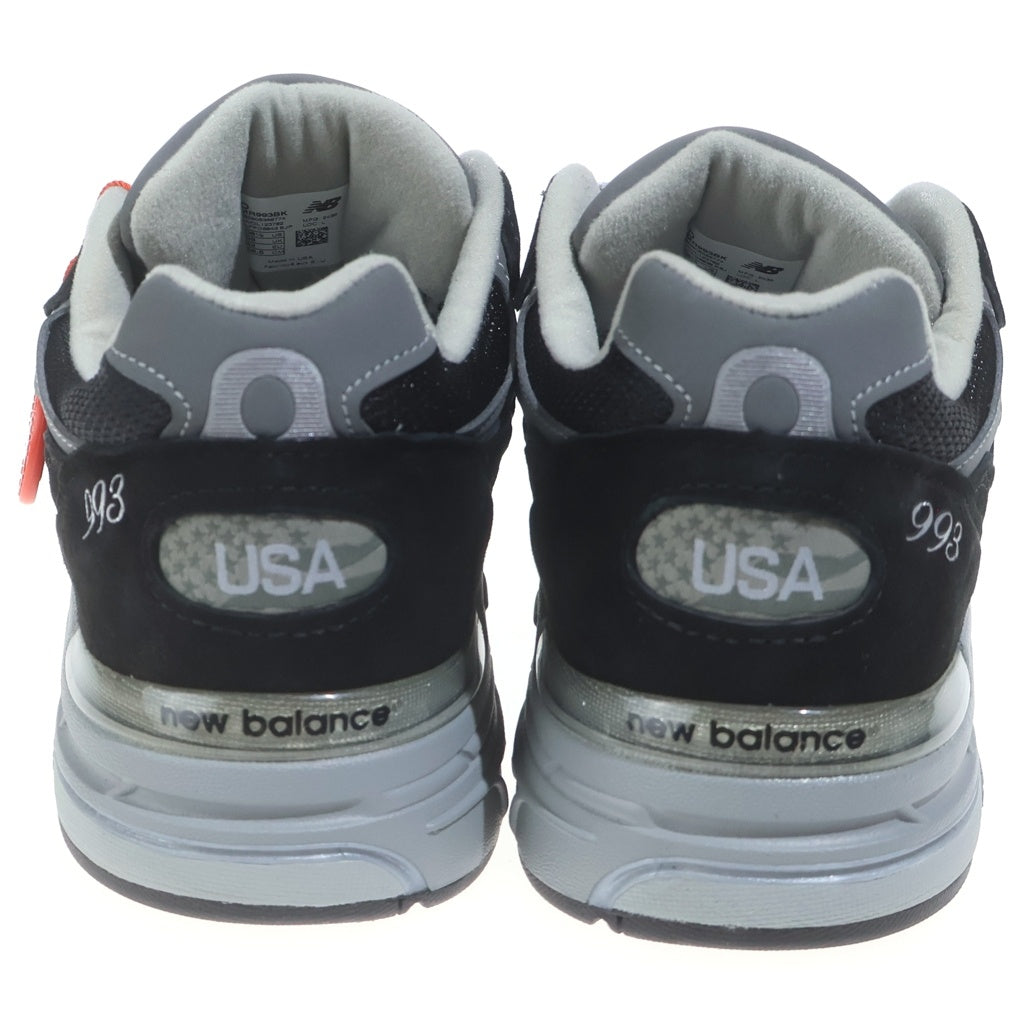 New Balance(ニューバランス) 993 MR993BK メッシュ ローカットスニーカー シューズ ブラック US8.5/26.5cm