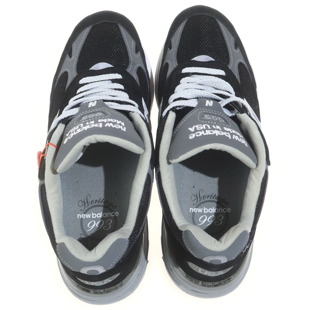 New Balance(ニューバランス) 993 MR993BK メッシュ ローカットスニーカー シューズ ブラック US8.5/26.5cm
