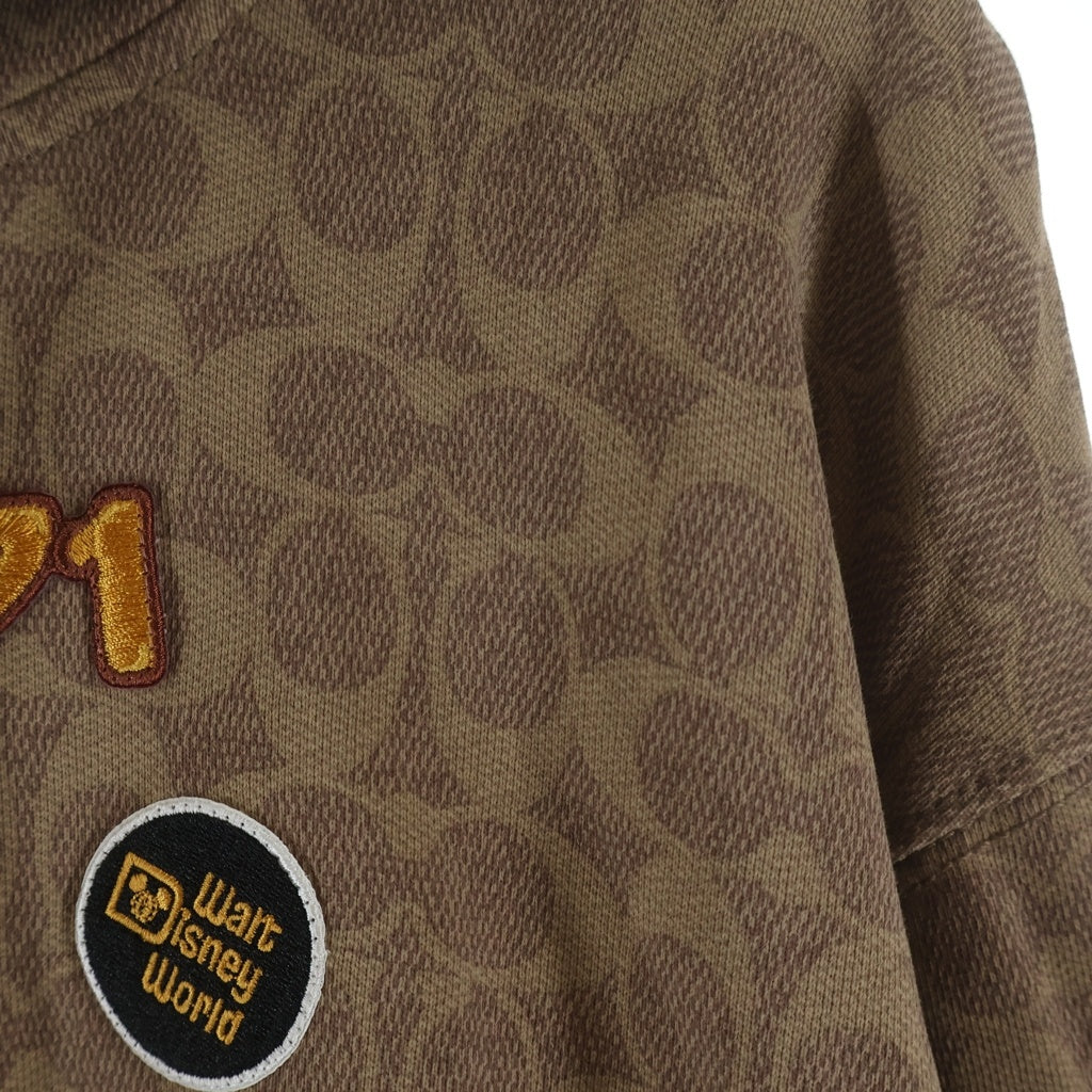 COACH(コーチ) ×DISNEY ミッキーマウス シグネチャー フーディー プルオーバーパーカー ブラウン C9479