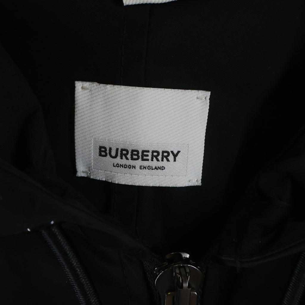 BURBERRY(バーバリー) チェックパネル シェイプメモリータフタ フーデッドジャケット ブラウン/ブラック 8024031