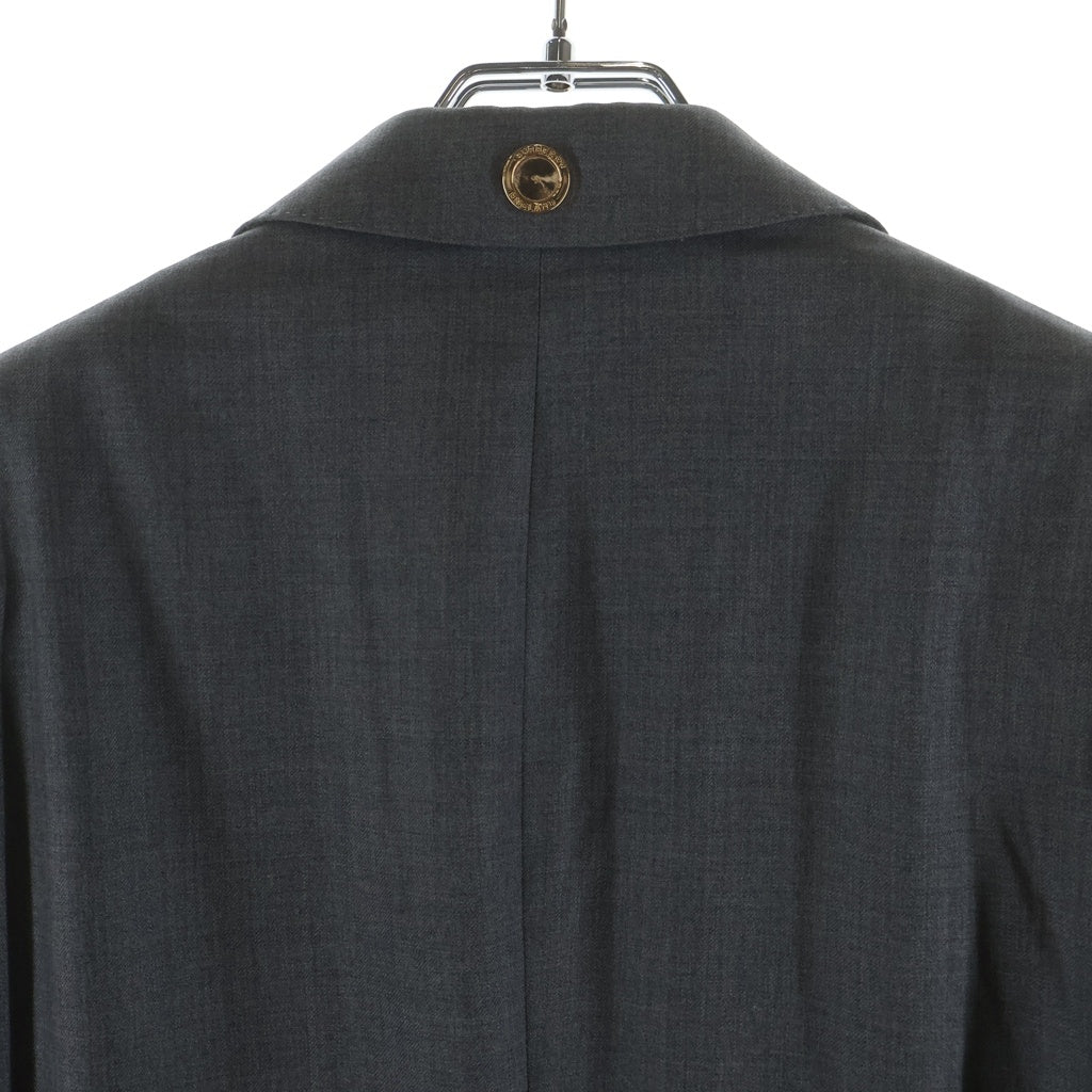 BURBERRY(バーバリー) イングリッシュフィット メタルボタン テーラードブレザージャケット グレー 4549064