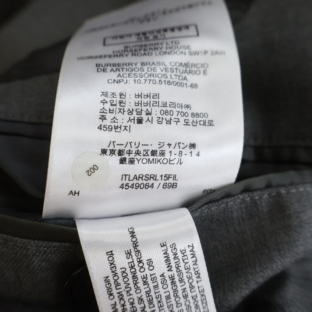 BURBERRY(バーバリー) イングリッシュフィット メタルボタン テーラードブレザージャケット グレー 4549064