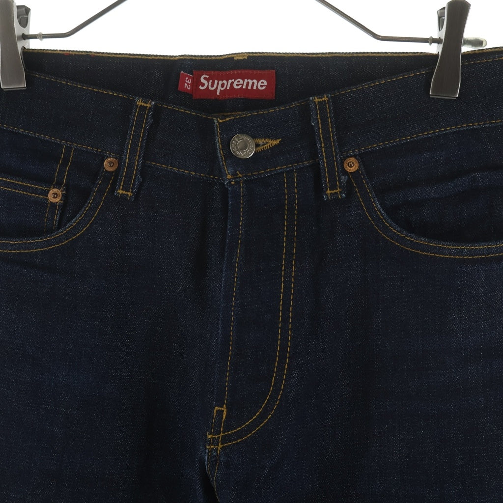 SUPREME(シュプリーム) Rigit Slim Jeans ボタンフライ リジット