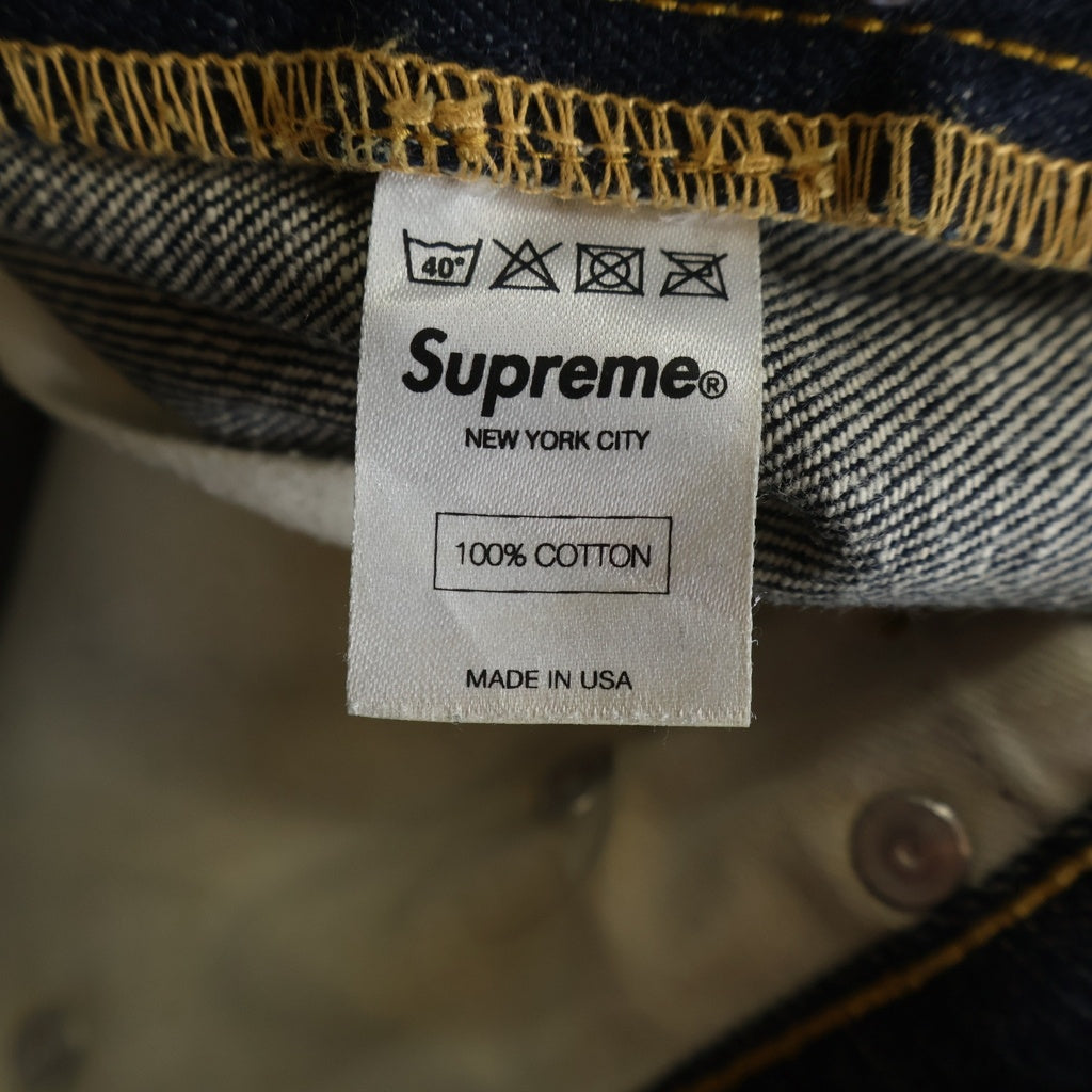 SUPREME(シュプリーム) Rigit Slim Jeans ボタンフライ リジット