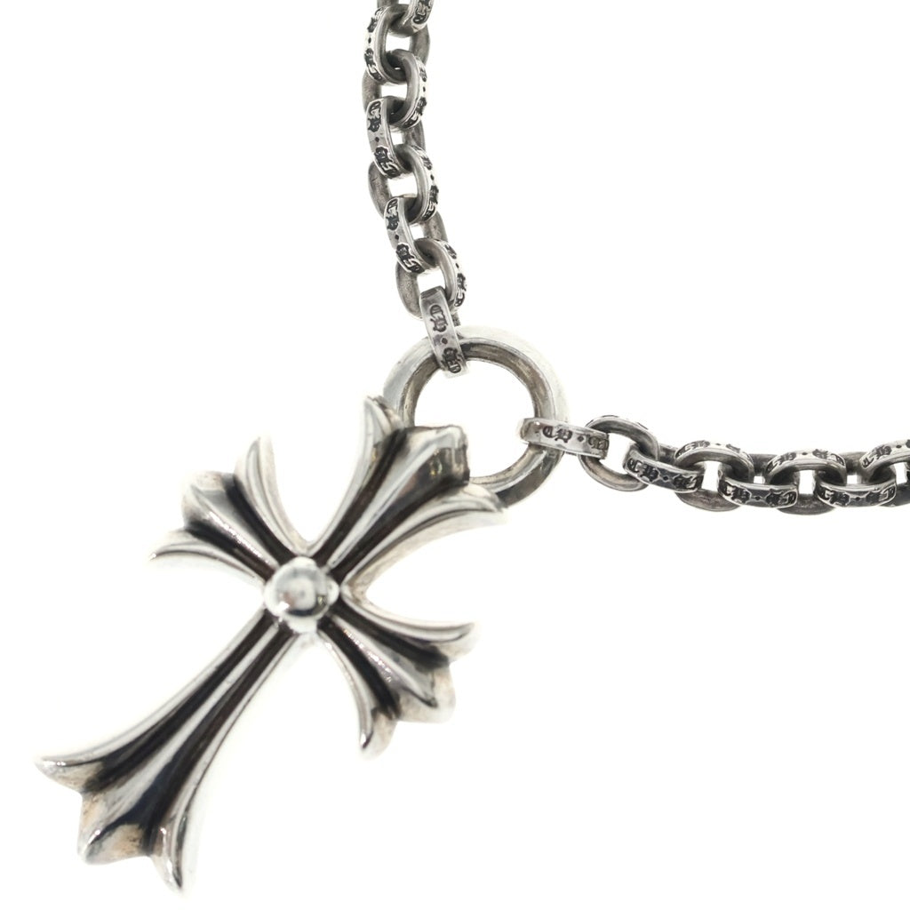 CHROME HEARTS(クロムハーツ) 20inch PPR CHN SML CH CRS ペーパーチェーンスモールCHクロス シルバーネックレス