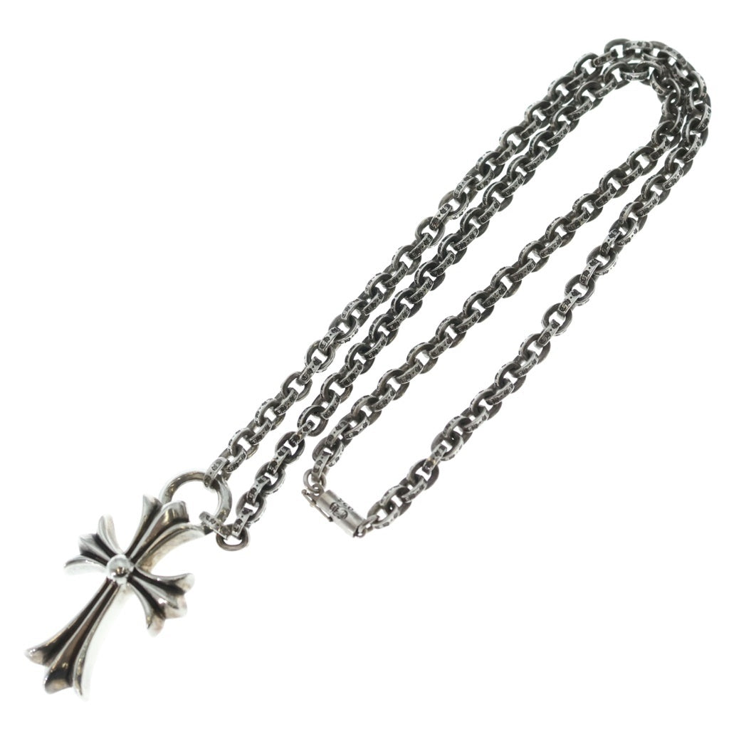 CHROME HEARTS(クロムハーツ) 20inch PPR CHN SML CH CRS ペーパーチェーンスモールCHクロス シルバーネックレス