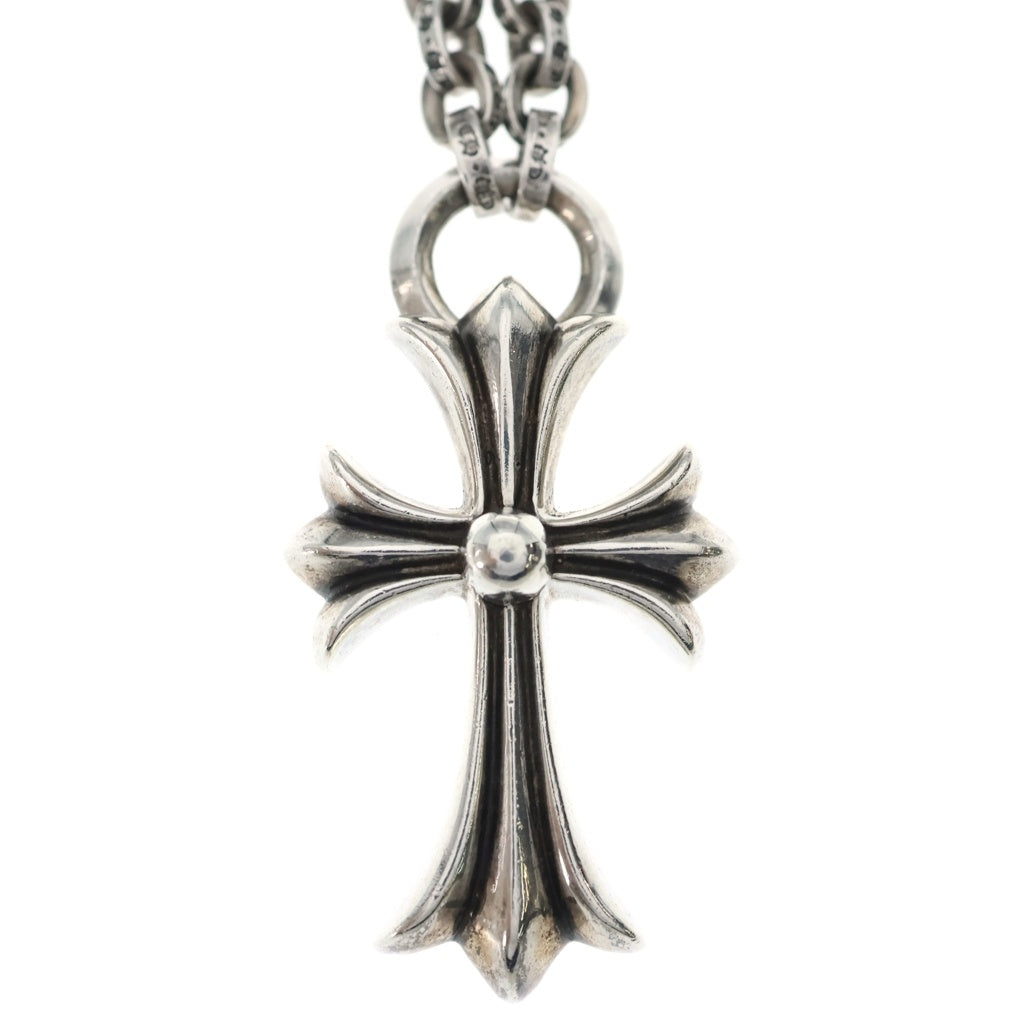 CHROME HEARTS(クロムハーツ) 20inch PPR CHN SML CH CRS ペーパーチェーンスモールCHクロス シルバーネックレス