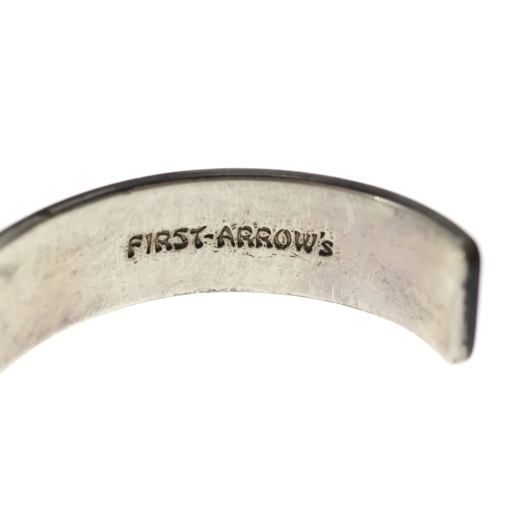 FIRST ARROW's(ファーストアローズ) K18付き 平打ちプレーンバングル ブレスレット シルバー/ゴールド