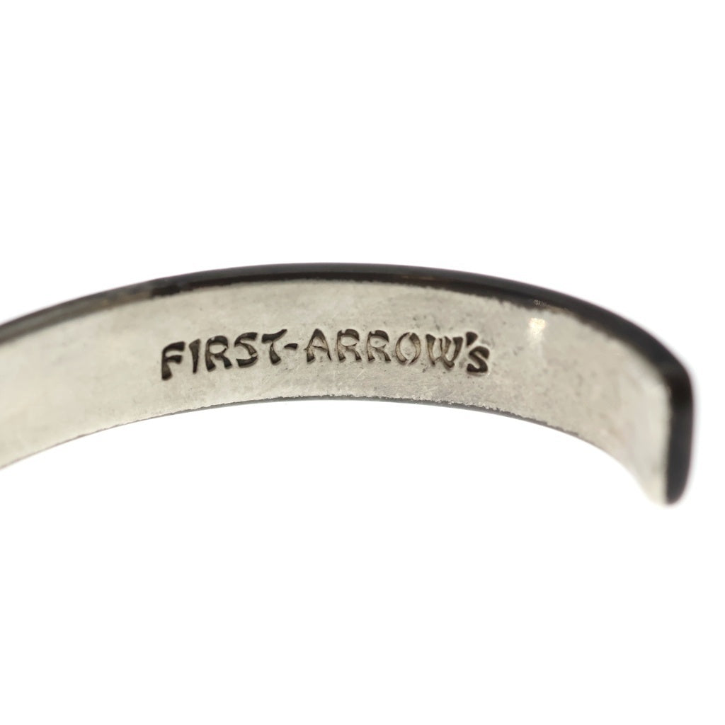 FIRST ARROW's(ファーストアローズ) K18付き唐草彫太陽神 バングル ブレスレット シルバー/ゴールド