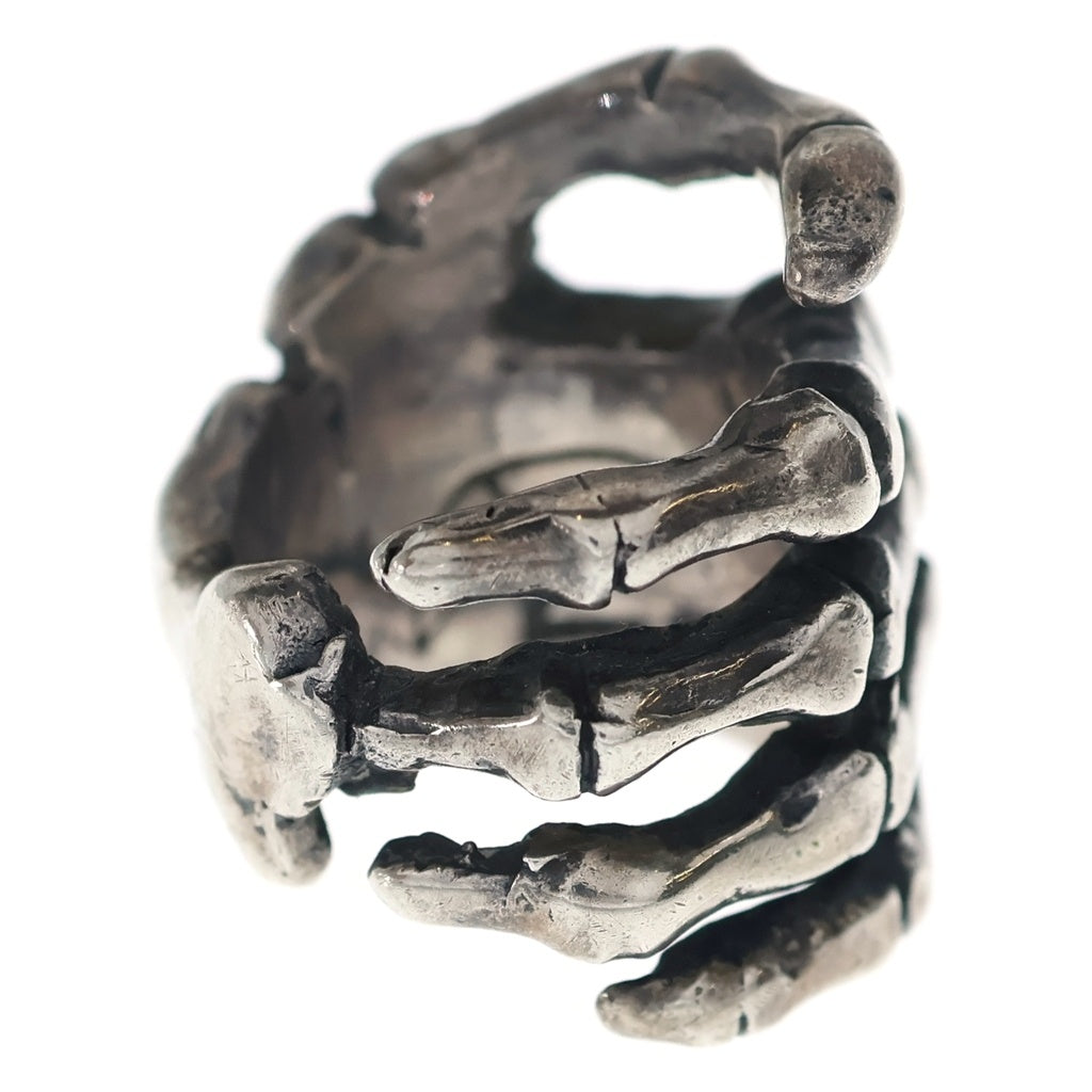 CRAZY PIG(クレイジーピッグ) BONE HAND RING ボーンハンド リング シルバー