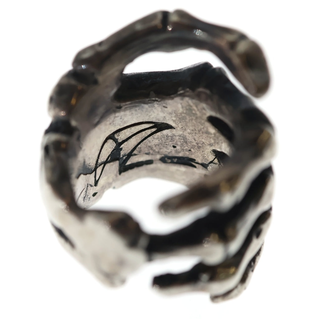 CRAZY PIG(クレイジーピッグ) BONE HAND RING ボーンハンド リング シルバー