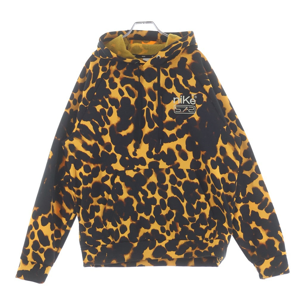 NIKE(ナイキ) Therma FIT Hooded Fitness Pullover 総柄 フーディー プルオーバー スウェットパーカー オレンジ FN3324-717