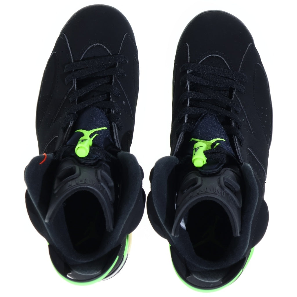 NIKE(ナイキ) AIR JORDAN 6 Electric Green エアジョーダン エレクトリックグリーン ハイカットスニーカー ブラック US8/26.0cm CT8529-003