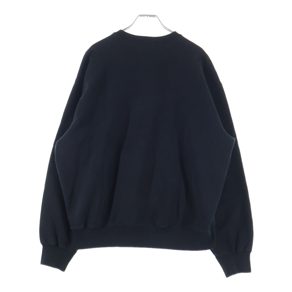 SUPREME(シュプリーム) 23SS Crest Crewneck クレスト ロゴ刺繍 クルーネック スウェットトレーナー ブラック