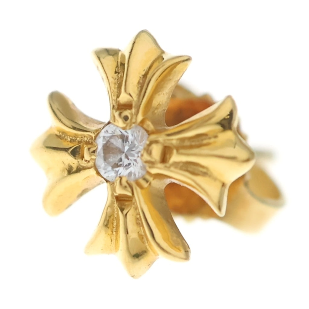 CHROME HEARTS(クロムハーツ) 22K No2 CH PLS 1DIA CHプラス スタッドピアス 1ダイヤ ゴールド BCA021
