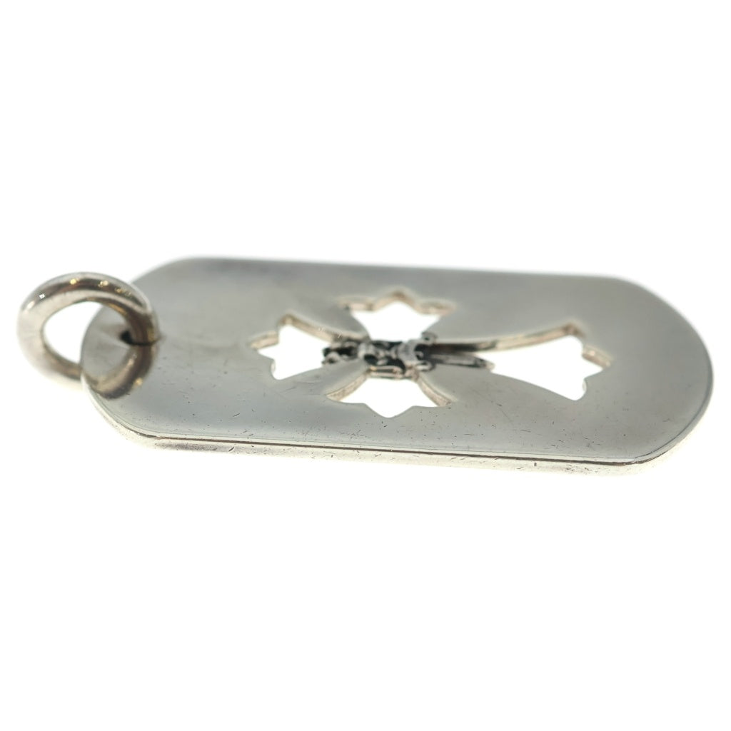 CHROME HEARTS(クロムハーツ) D TAG LRG DAGGER ダガーカットアウトドッグタグ ラージ ドッグタグ ネックレストップ シルバー