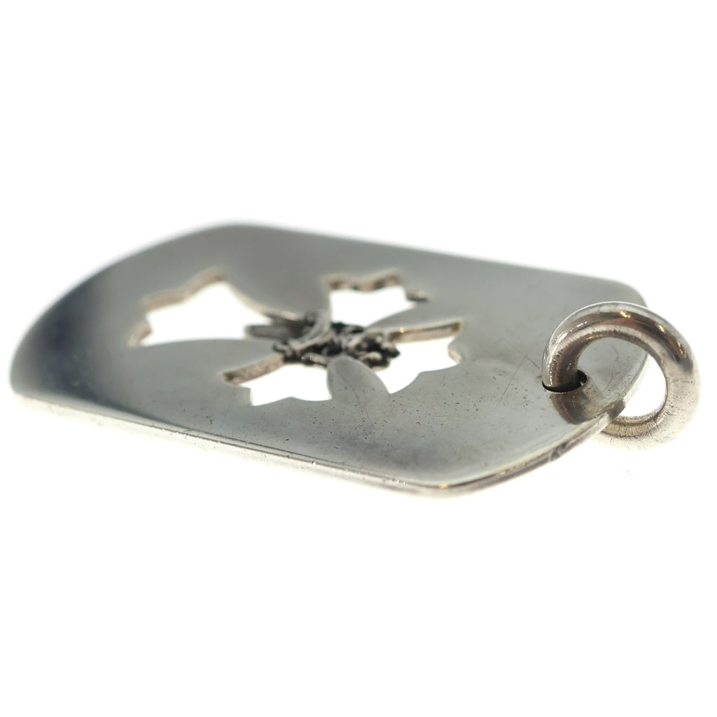 CHROME HEARTS(クロムハーツ) D TAG LRG DAGGER ダガーカットアウトドッグタグ ラージ ドッグタグ ネックレストップ シルバー