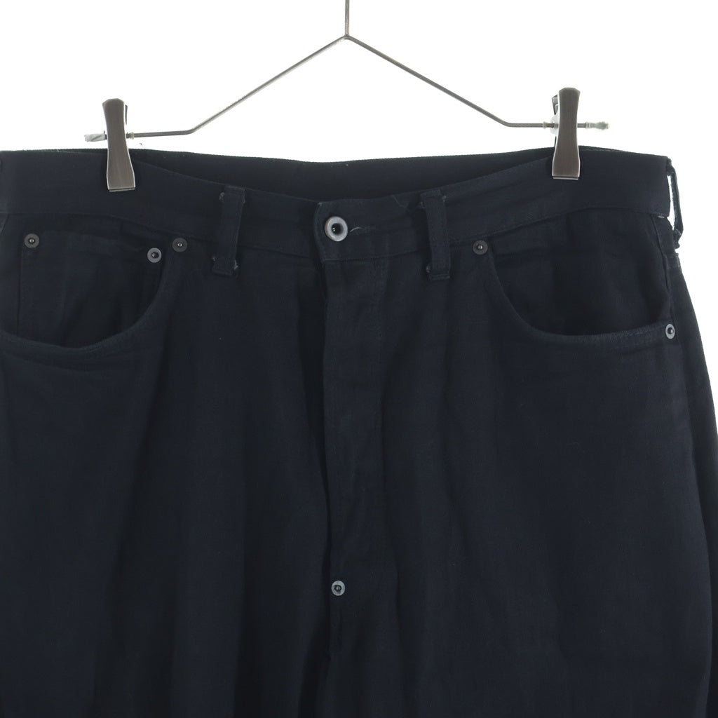 ANATOMICA(アナトミカ) ×WILDSIDE ワイルドサイド シンチバック ボタンフライ デニムパンツ ブラック 532-581-02