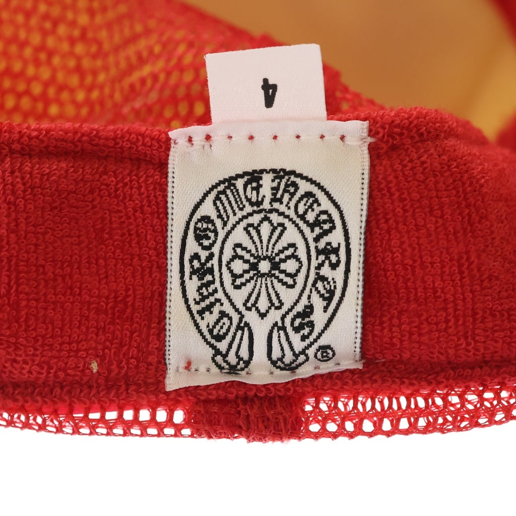 CHROME HEARTS(クロムハーツ) TRUCKER CAP FUCK トラッカー メッシュキャップ ファック 帽子 ホワイト/レッド