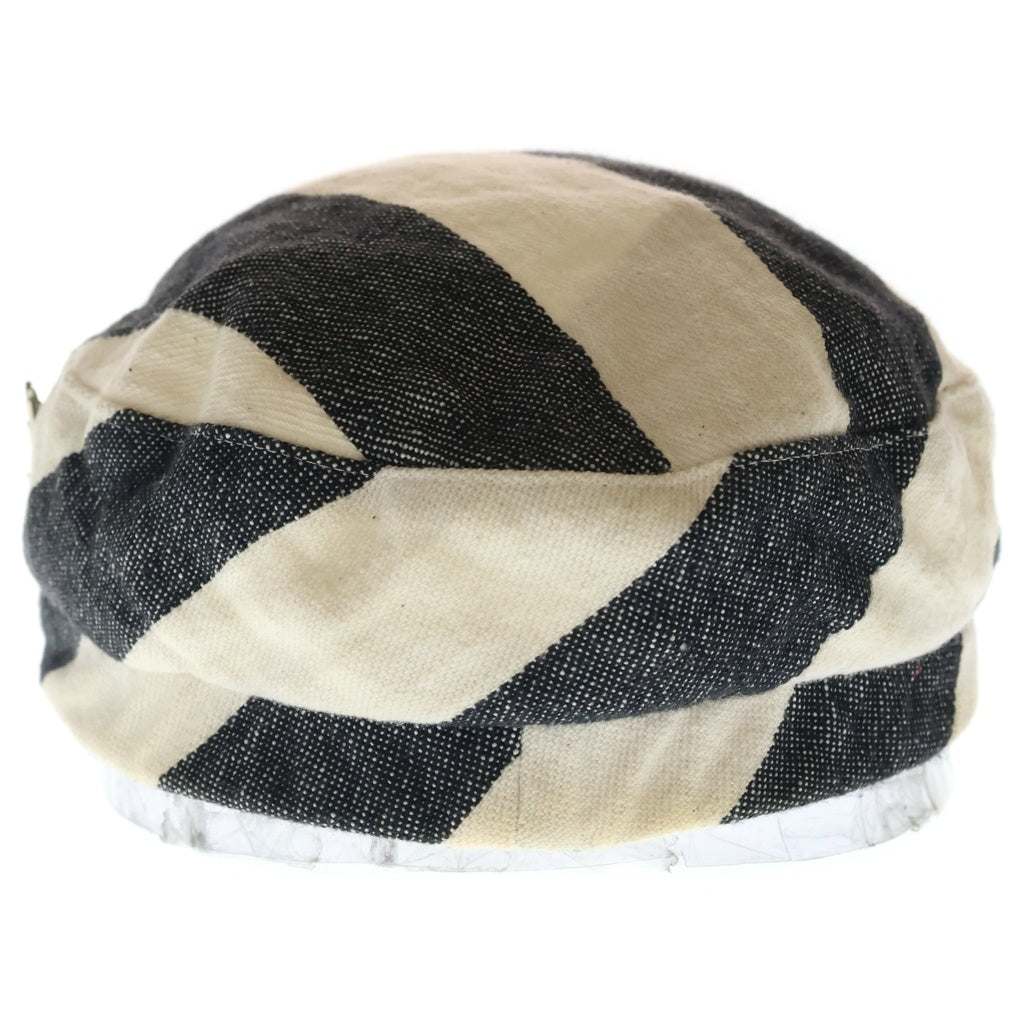HUMAN MADE(ヒューマンメイド) ×MUHLBAUER CAP PINSTRIPE ミュール バウアー 別注 ピンストライプキャップ 帽子 アイボリー/グレー