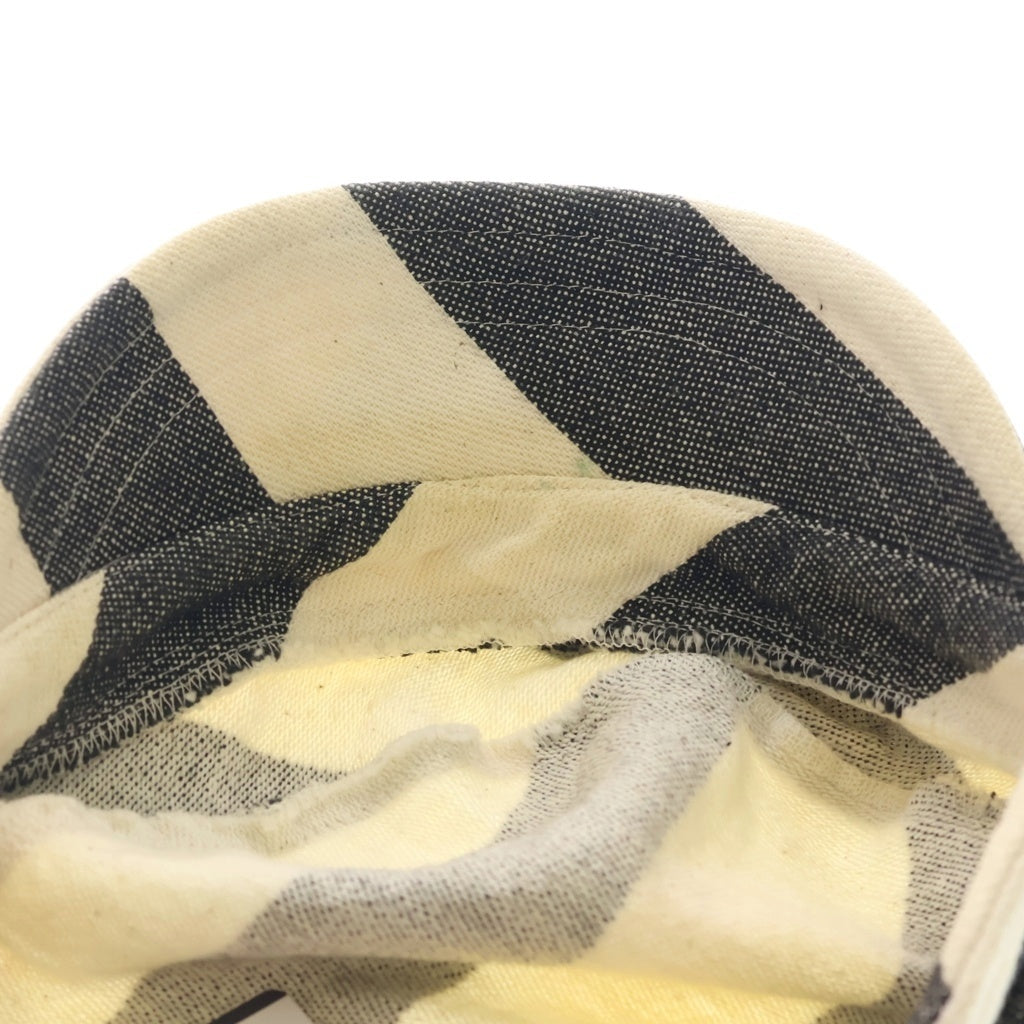 HUMAN MADE(ヒューマンメイド) ×MUHLBAUER CAP PINSTRIPE ミュール バウアー 別注 ピンストライプキャップ 帽子 アイボリー/グレー