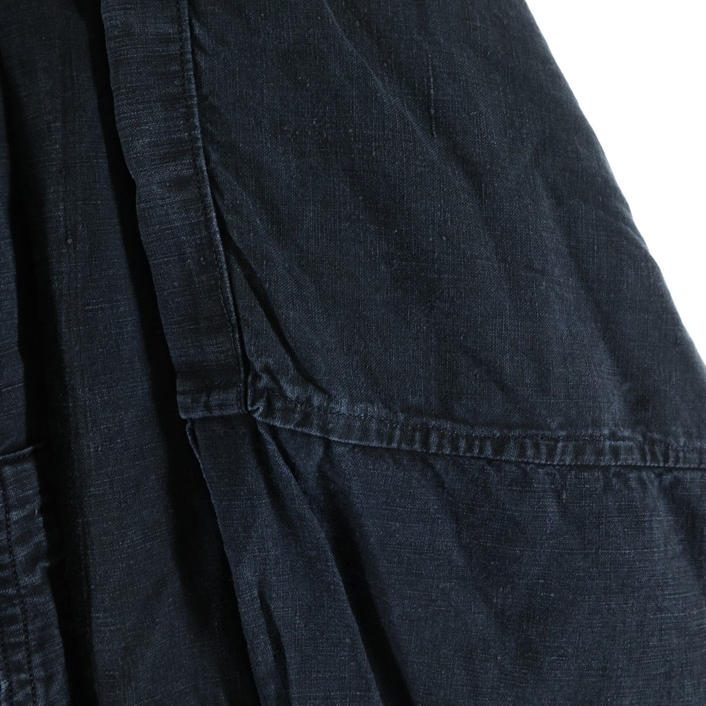 VINTAGE(ヴィンテージ) 推定20-30S French Work Indigo Linen Biaude Smock ユーロワーク インディゴリネンスモッグ ネイビー