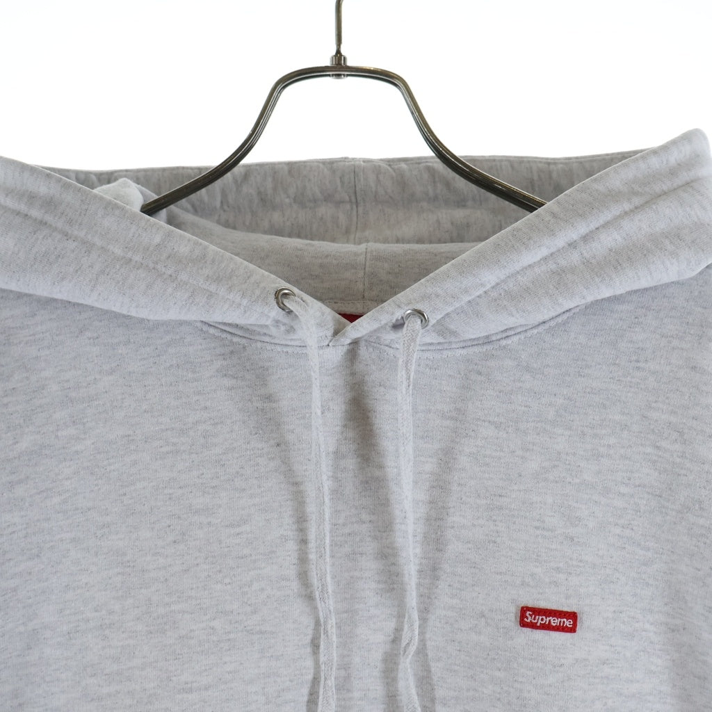 SUPREME(シュプリーム) 23AW Small Box Drawcord Hooded Sweatshirt スモールボックスロゴ スウェット プルオーバーパーカー グレー