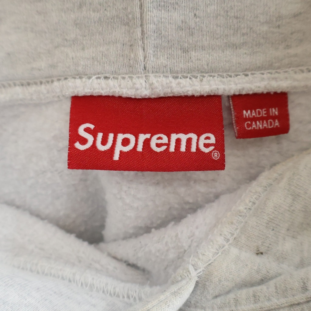 SUPREME(シュプリーム) 23AW Small Box Drawcord Hooded Sweatshirt スモールボックスロゴ スウェット プルオーバーパーカー グレー