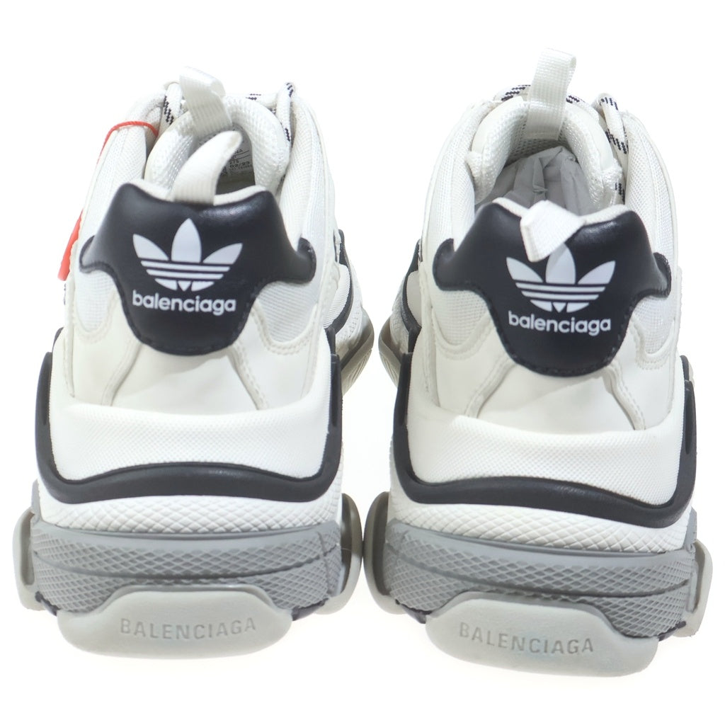 BALENCIAGA(バレンシアガ) 23SS ×adidas TRIPLE S TRAINERS アディダス トリプルエス レースアップ ローカットスニーカー ホワイト/ブラック 712821