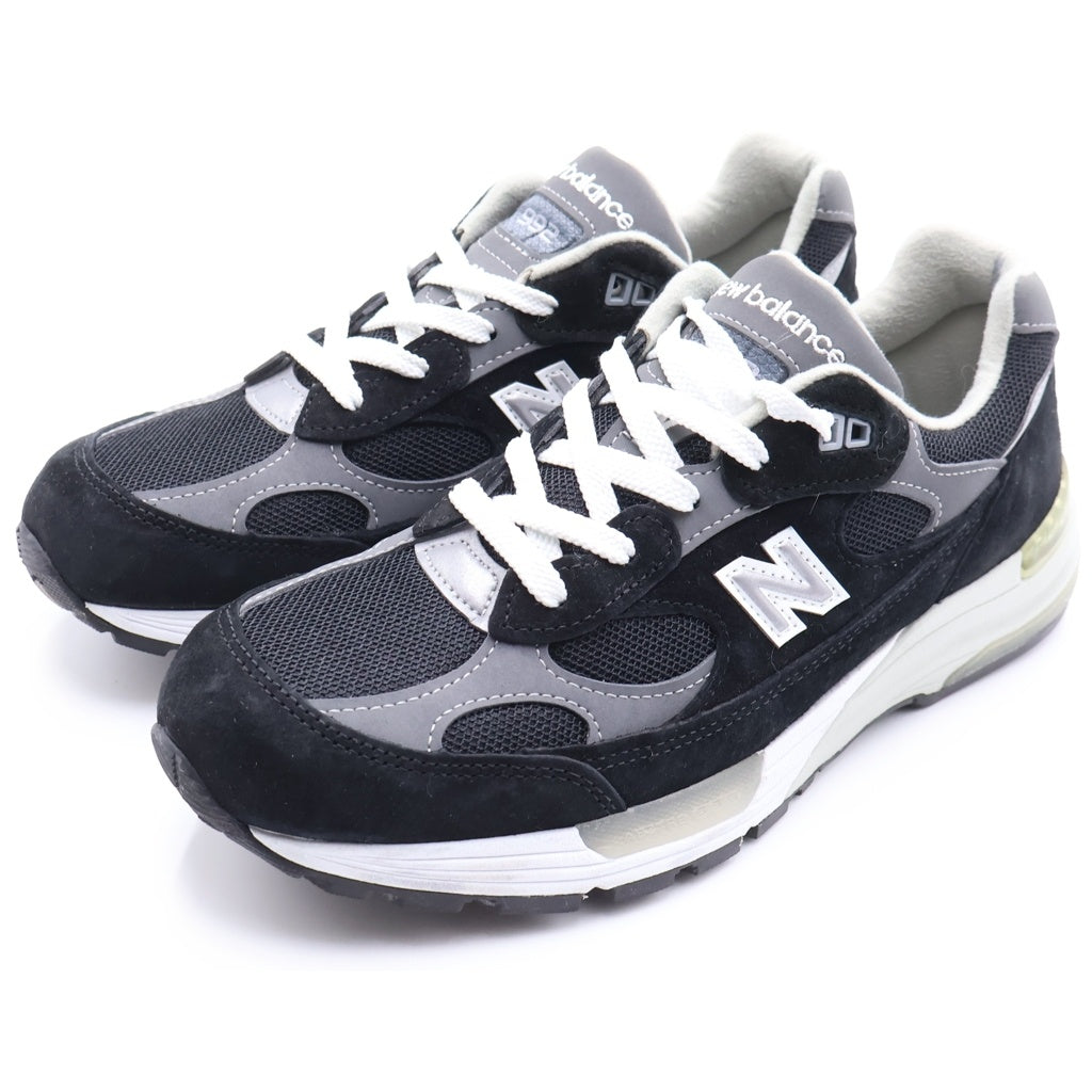 New Balance(ニューバランス) M992EB スウェード メッシュ ローカットスニーカー ブラック US8.5/26.5cm