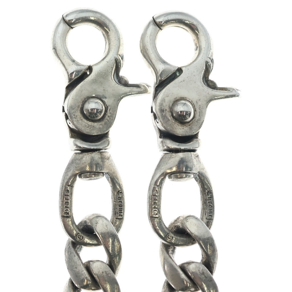 CHROME HEARTS(クロムハーツ) CLASSIC SHORT-T/ 2クリップショートクラシック ウォレットチェーン シルバー BCA068