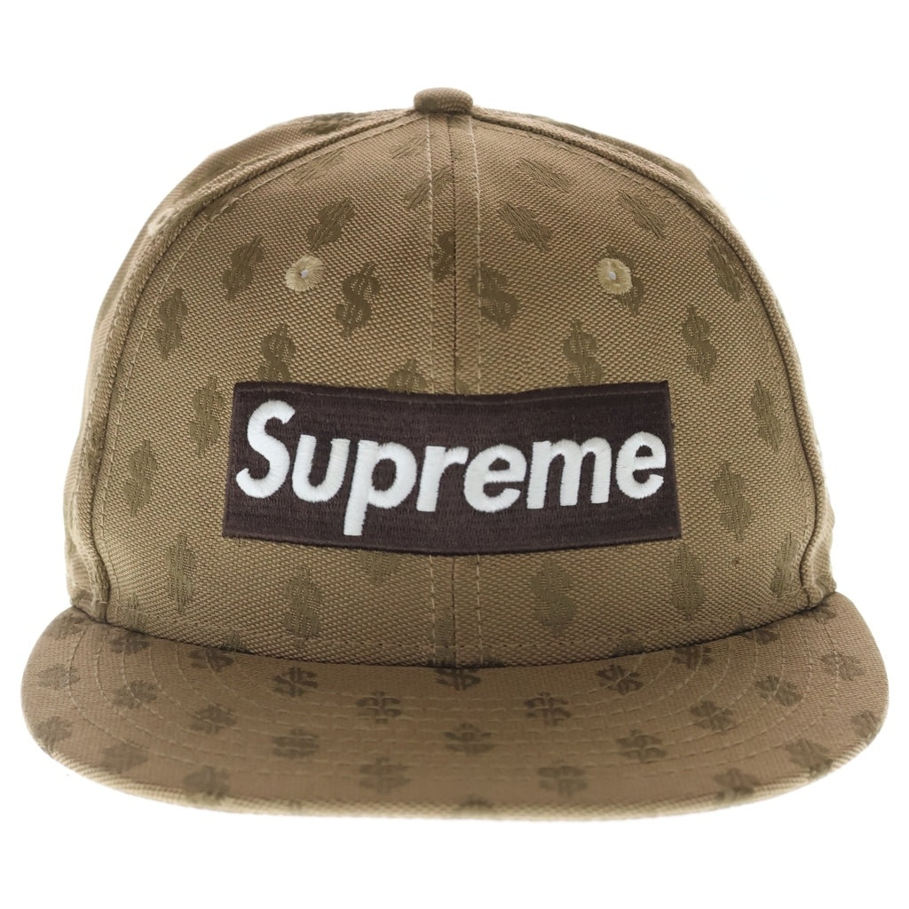 SUPREME(シュプリーム) 18SS ×NEW ERA Monogram Box Logo ニューエラ モノグラム ボックスロゴ 6パネルキャップ 帽子 ブラウン