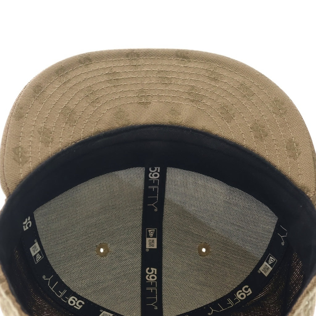 SUPREME(シュプリーム) 18SS ×NEW ERA Monogram Box Logo ニューエラ モノグラム ボックスロゴ 6パネルキャップ 帽子 ブラウン