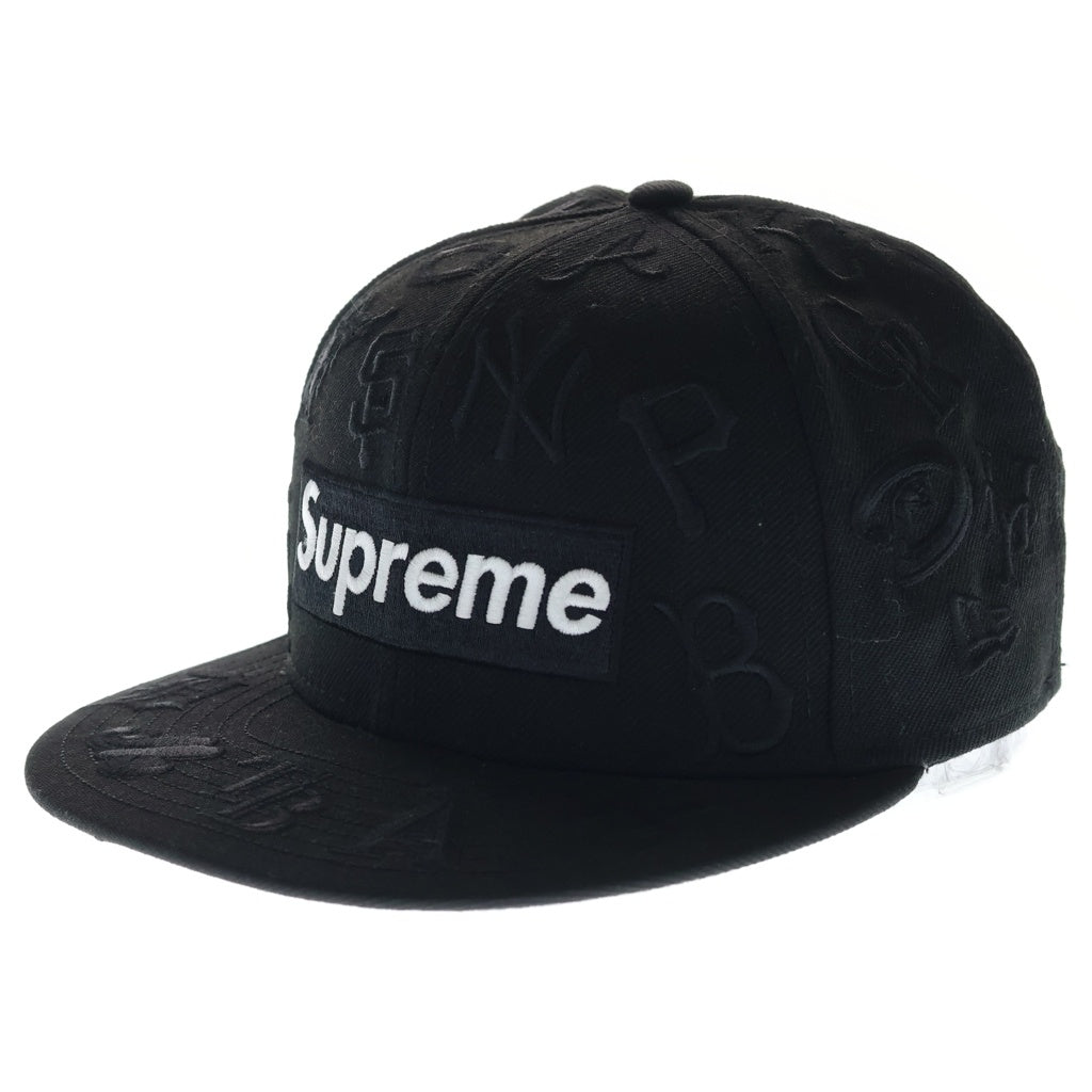 SUPREME(シュプリーム) 20SS ×NEW ERA MLB Box Logo Cap ニューエラ メジャーリーグ ボックスロゴ 6パネルキャップ 帽子 ブラック