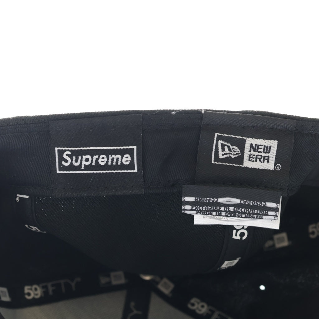 SUPREME(シュプリーム) 22AW ×NEW ERA S Logo ニューエラ Sロゴ 6パネルキャップ 帽子 ブラック