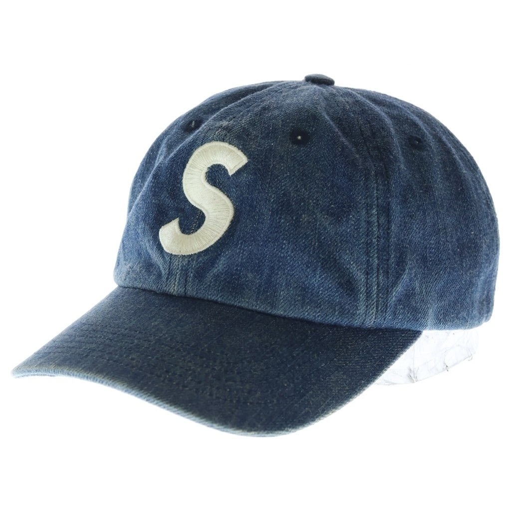 SUPREME(シュプリーム) 22SS Kevlar Denim S Logo 6-Panel ケブラー デニム Sロゴ 6パネルキャップ 帽子 インディゴ