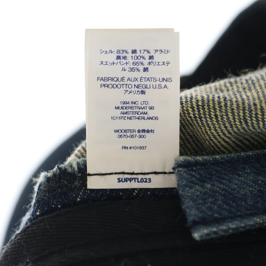 SUPREME(シュプリーム) 22SS Kevlar Denim S Logo 6-Panel ケブラー デニム Sロゴ 6パネルキャップ 帽子 インディゴ