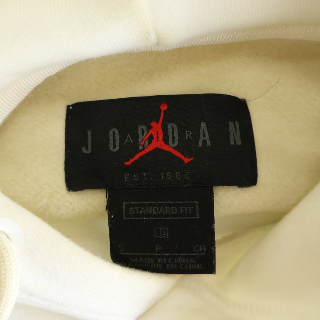 OFF-WHITE(オフホワイト) 20SS ×JORDAN BRAND AS J NRG ASW UC PO HOODIE ジョーダンブランド ロゴ刺繍スウェットプルオーバーフーディ ベージュ CV0541-134