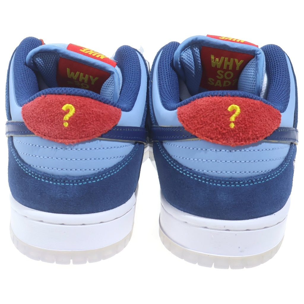 NIKE SB(ナイキエスビー) ×Why So Sad DUNK LOW ワイ ソー サッド ダンク ローカットスニーカー ブルー/ネイビー US9/27.0cm DX5549-400