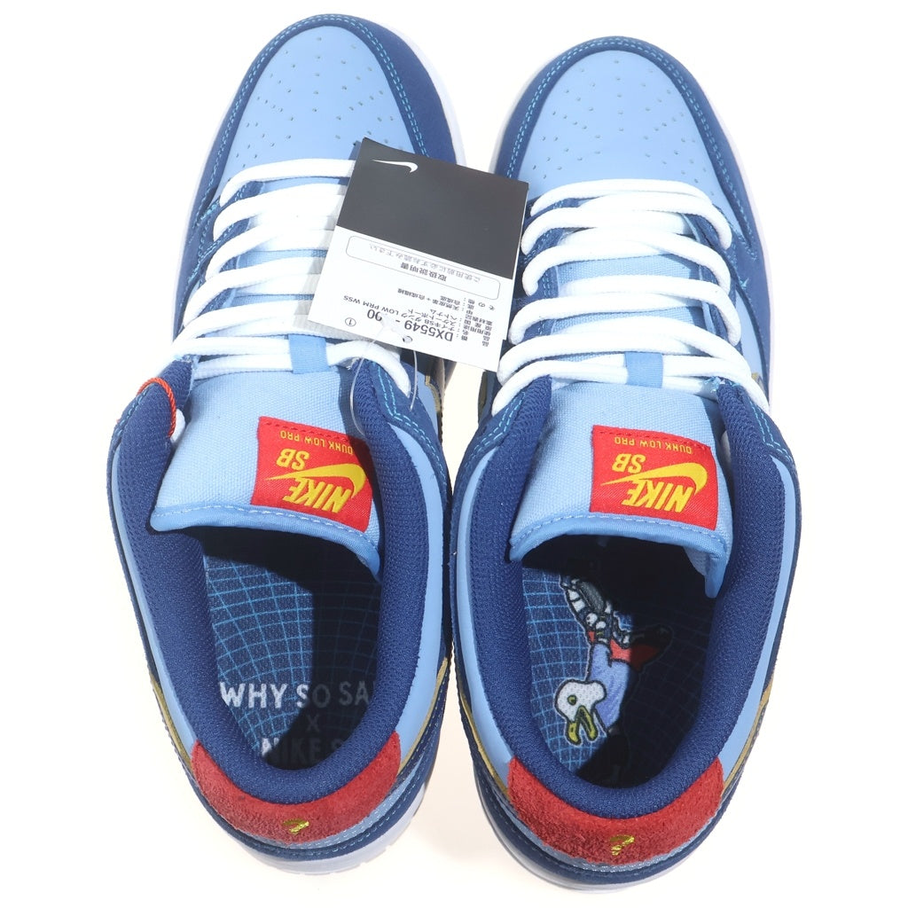 NIKE SB(ナイキエスビー) ×Why So Sad DUNK LOW ワイ ソー サッド ダンク ローカットスニーカー ブルー/ネイビー US9/27.0cm DX5549-400