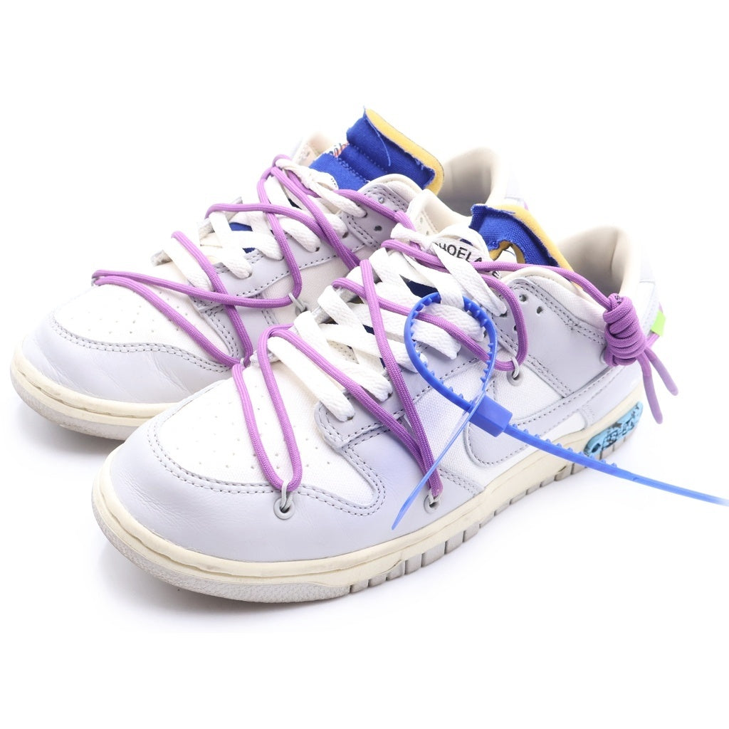 NIKE(ナイキ) ×OFF-WHITE DUNK LOW 1 OF 50 LOT.48 オフホワイト ダンク ローカットスニーカー ホワイト/グレー US9/27.0cm DM1602-107