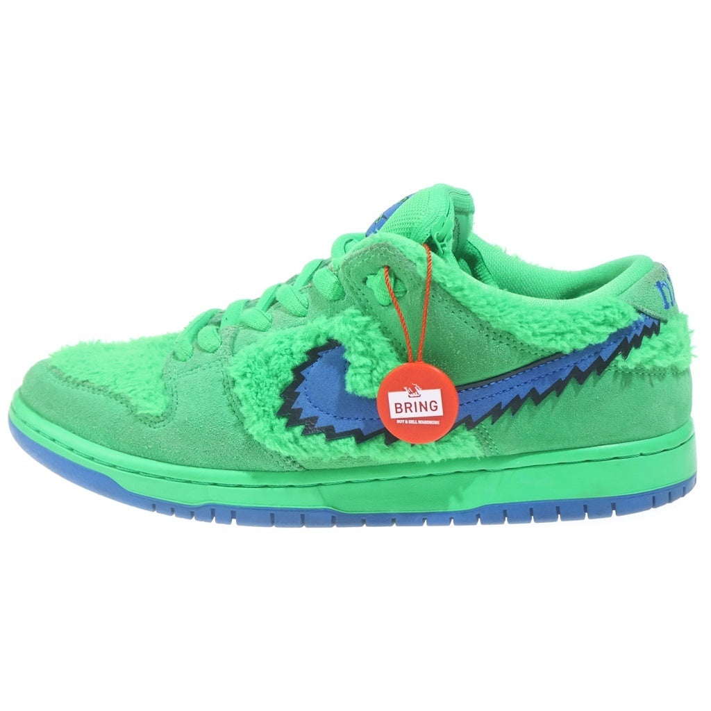 NIKE SB(ナイキエスビー) ×Grateful Dead DUNK LOW Green Bear グレイトフルデッドベアーズ ダンク ローカットスニーカー グリーン US9.5/27.5cm CJ5378-300