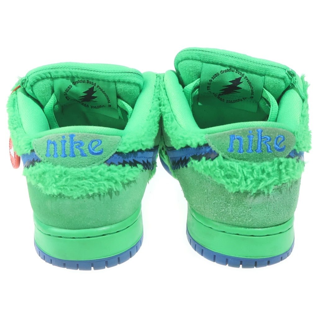 NIKE SB(ナイキエスビー) ×Grateful Dead DUNK LOW Green Bear グレイトフルデッドベアーズ ダンク ローカットスニーカー グリーン US9.5/27.5cm CJ5378-300