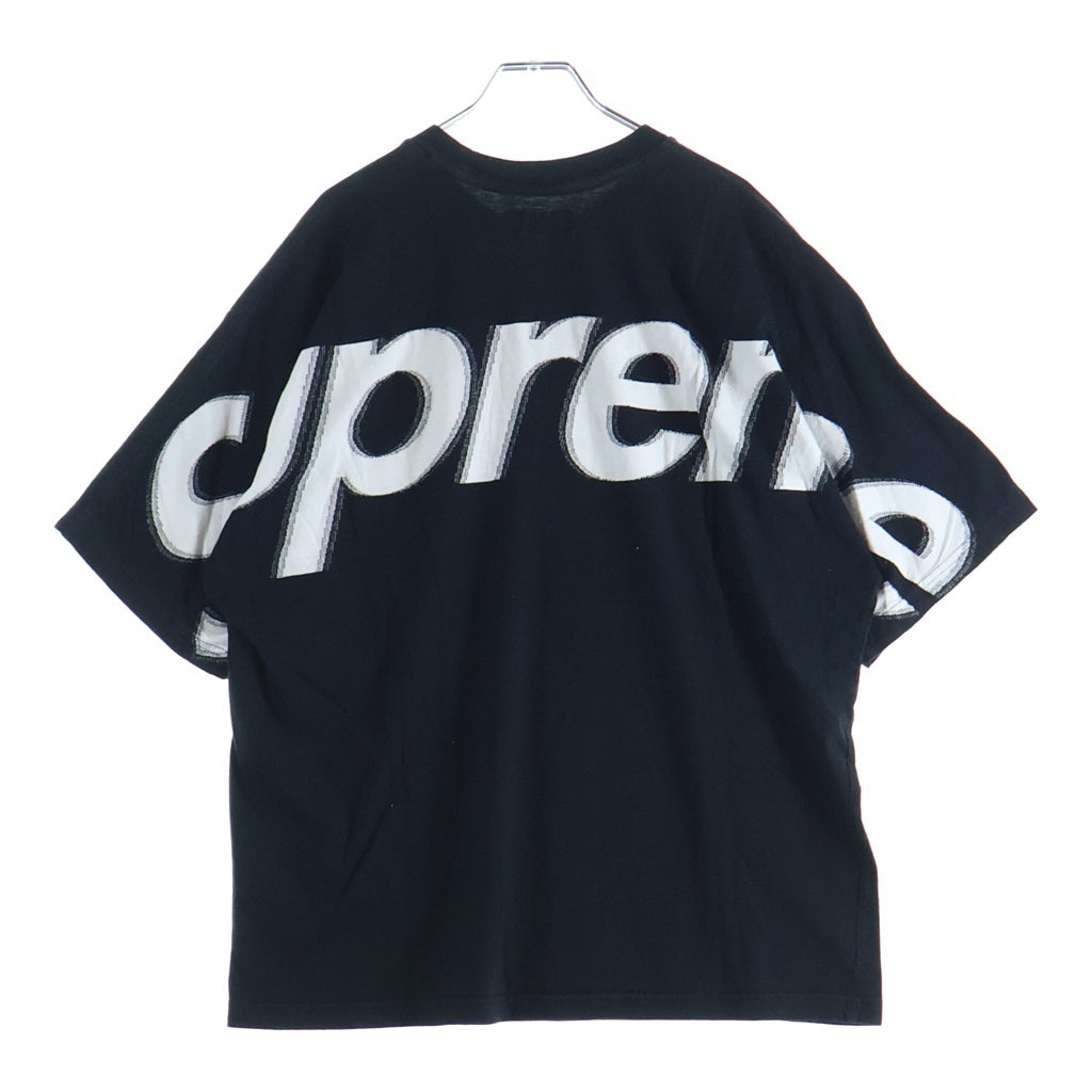 SUPREME(シュプリーム) 25SS Intarsia S/S Top バックロゴプリント 半袖Tシャツ カットソー ブラック