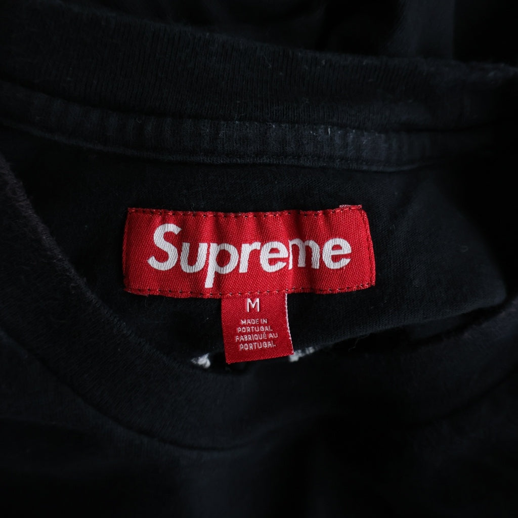 SUPREME(シュプリーム) 25SS Intarsia S/S Top バックロゴプリント 半袖Tシャツ カットソー ブラック