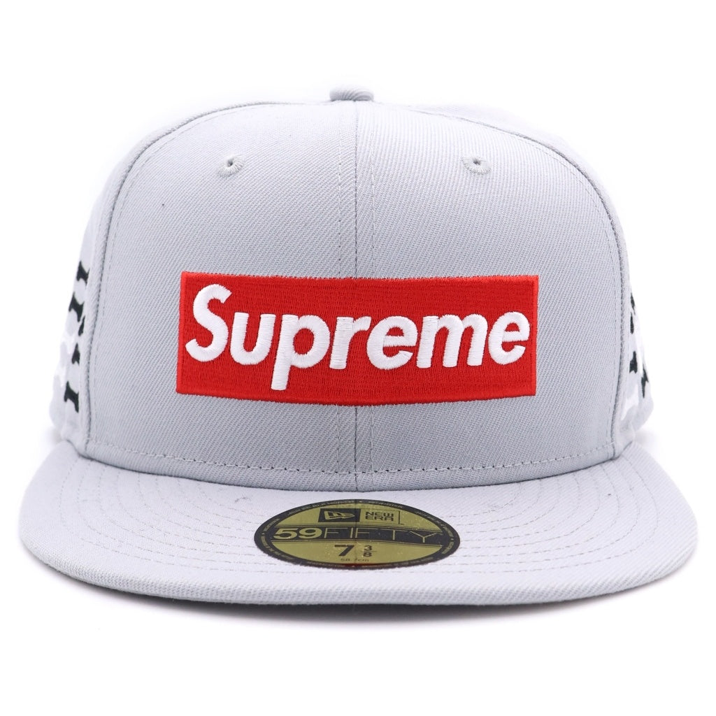 SUPREME(シュプリーム) 25AW ×NEW ERA Bones Box Logo Cap ニューエラ ボーンズ ボックスロゴ ベースボールキャップ グレー 38455NEW-JP-H46