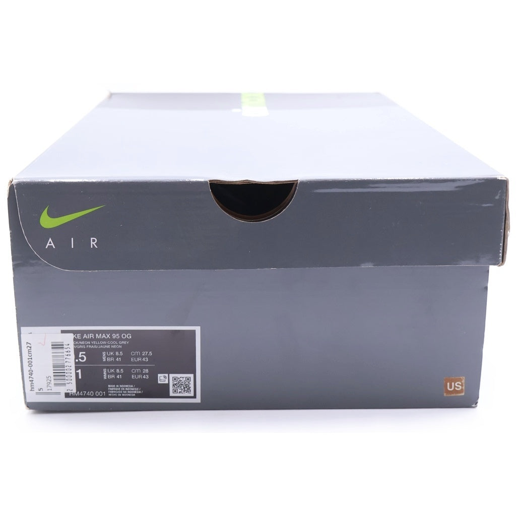 NIKE(ナイキ) AIR MAX 95 OG BIG BABBLE NEON YELLOW HM4740-001 エアマックス ビッグバブル ネオンイエロー ローカットスニーカー グレー/イエロー US9.5/27.5cm