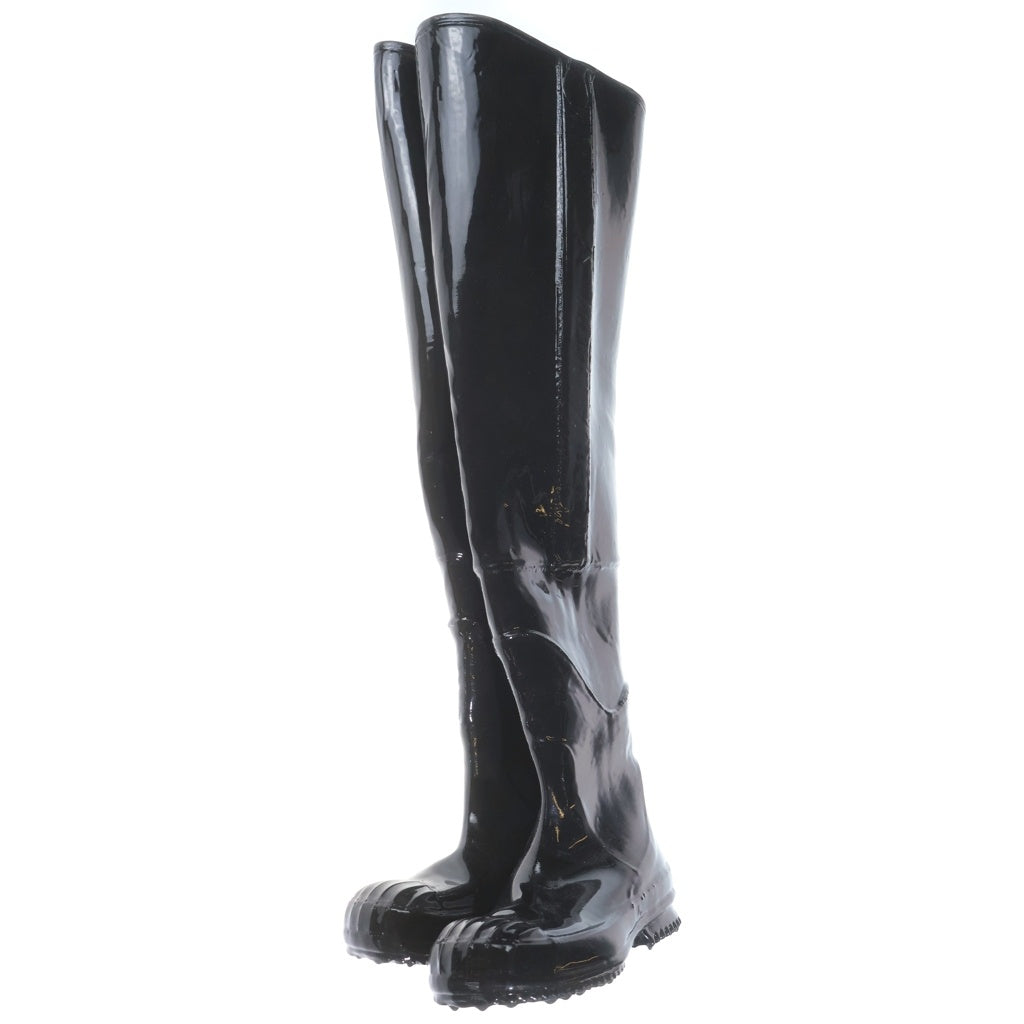 Maison Margiela(メゾンマルジェラ) 22SS Rubber Thigh-High Boots ペンキ加工 サイハイロングブーツ ブラック S97WW0058 P4682
