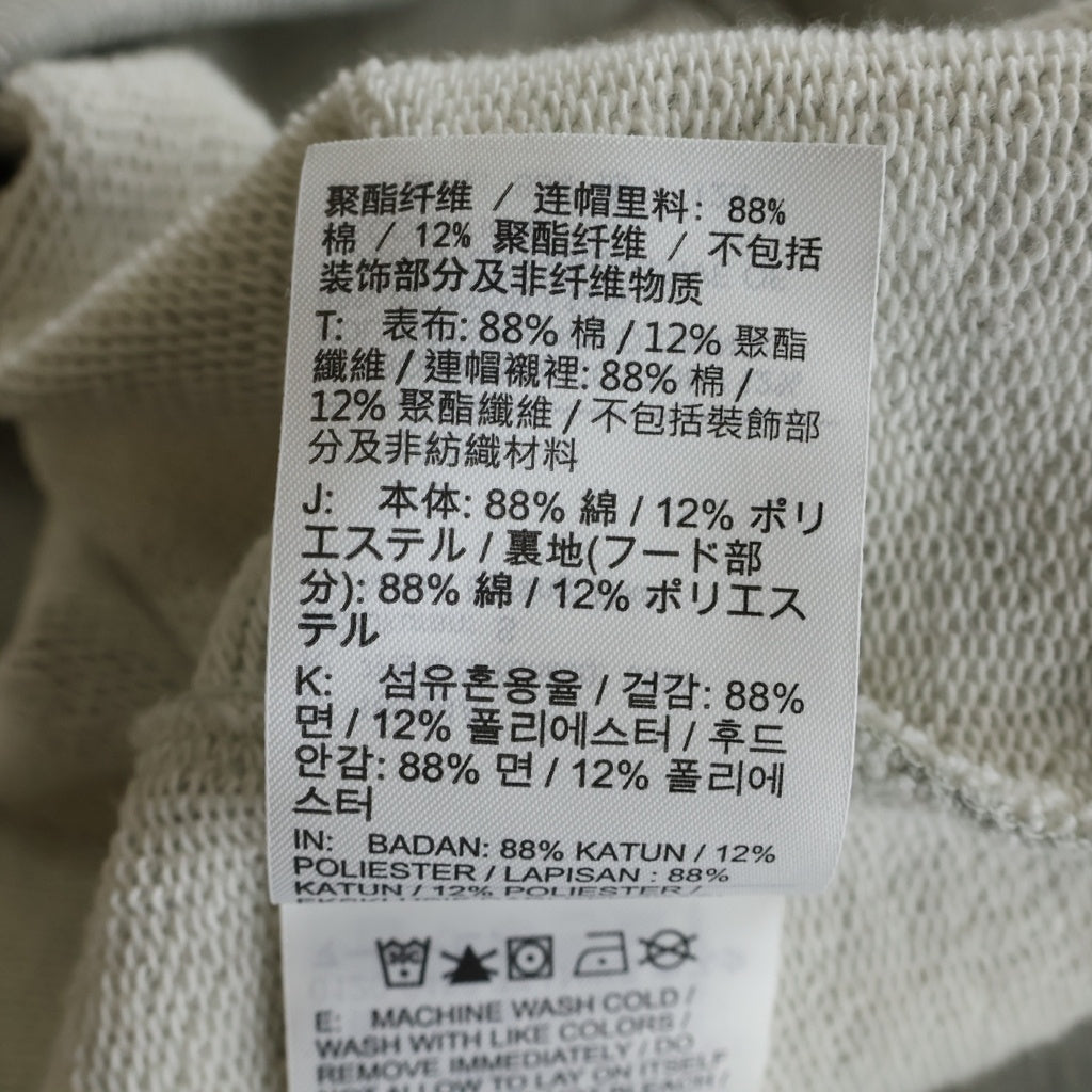 SAINT MICHAEL(セントマイケル) × JORDAN SM FLEECE L/S HOODIE SM-MK8-0000-J02 ジョーダン フリース フロントプリント プルオーバーパーカー グレー