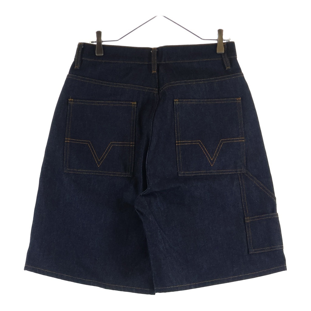 NO BRAND(ノーブランド) NO MAINTENANCE ノーメンテナンス CARPENTER SHORTS ボタンフライ カーペンターショーツ デニムハーフパンツ インディゴ